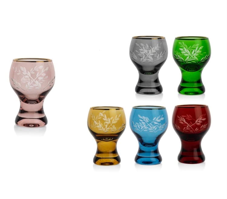Molly 6'lı Renkli Asorti Shot Bardak 80ml