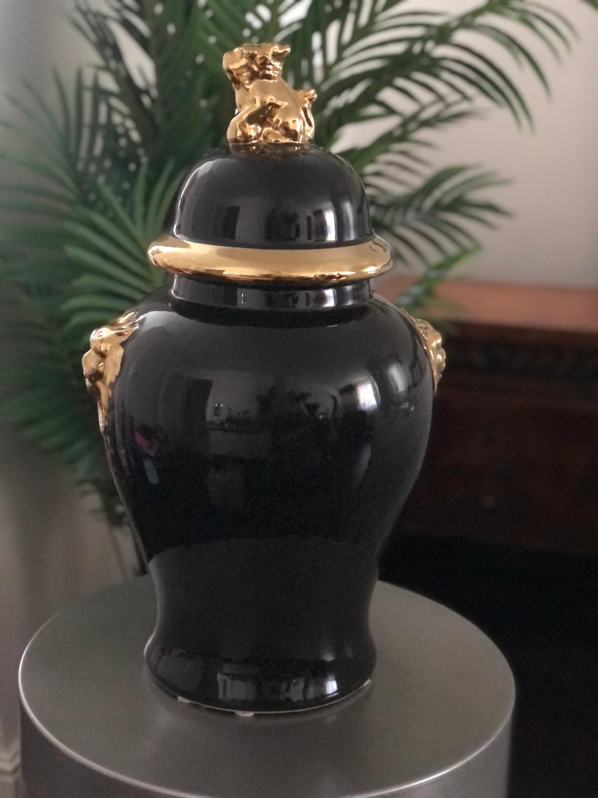Aslanlı Gold Siyah Küp 54cm