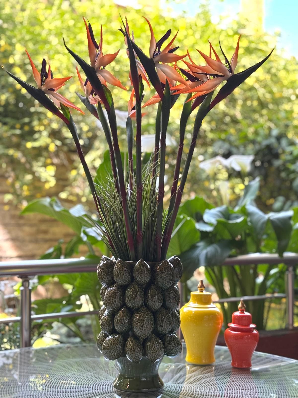 Yeşil Limon Vazo 21x30cm