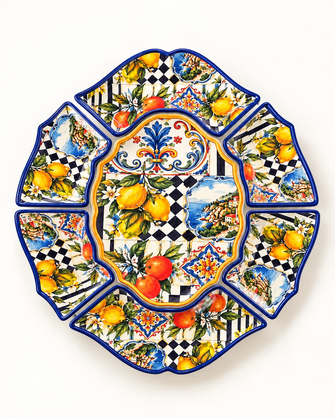 Amalfi Melamin 7 Parça Meze Seti