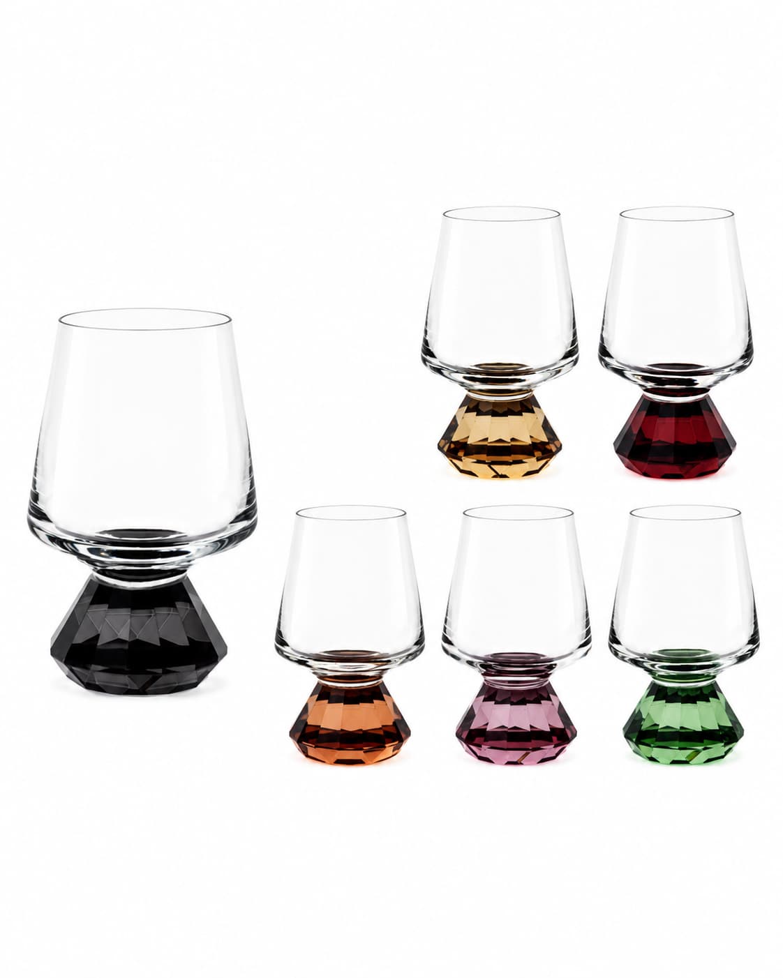 Bonny Renkli Ayaklı 6Lı Shot Bardak Seti 125ml