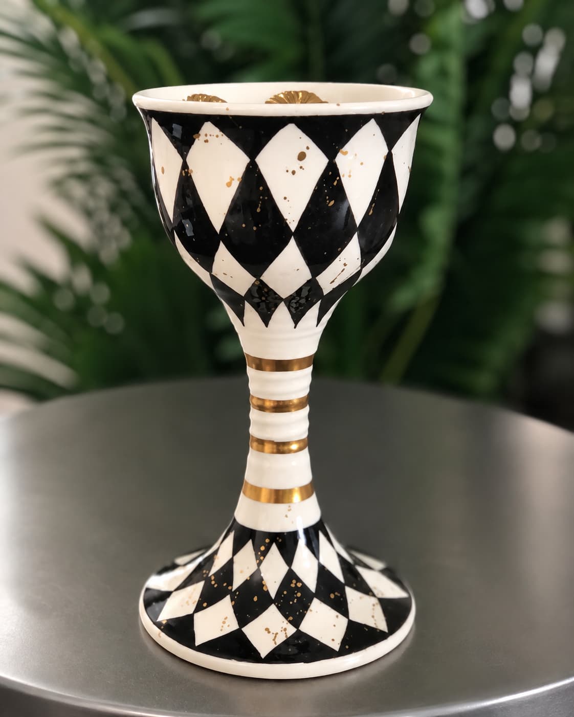 Geometrik Desen Kadeh Çerezlik 20cm