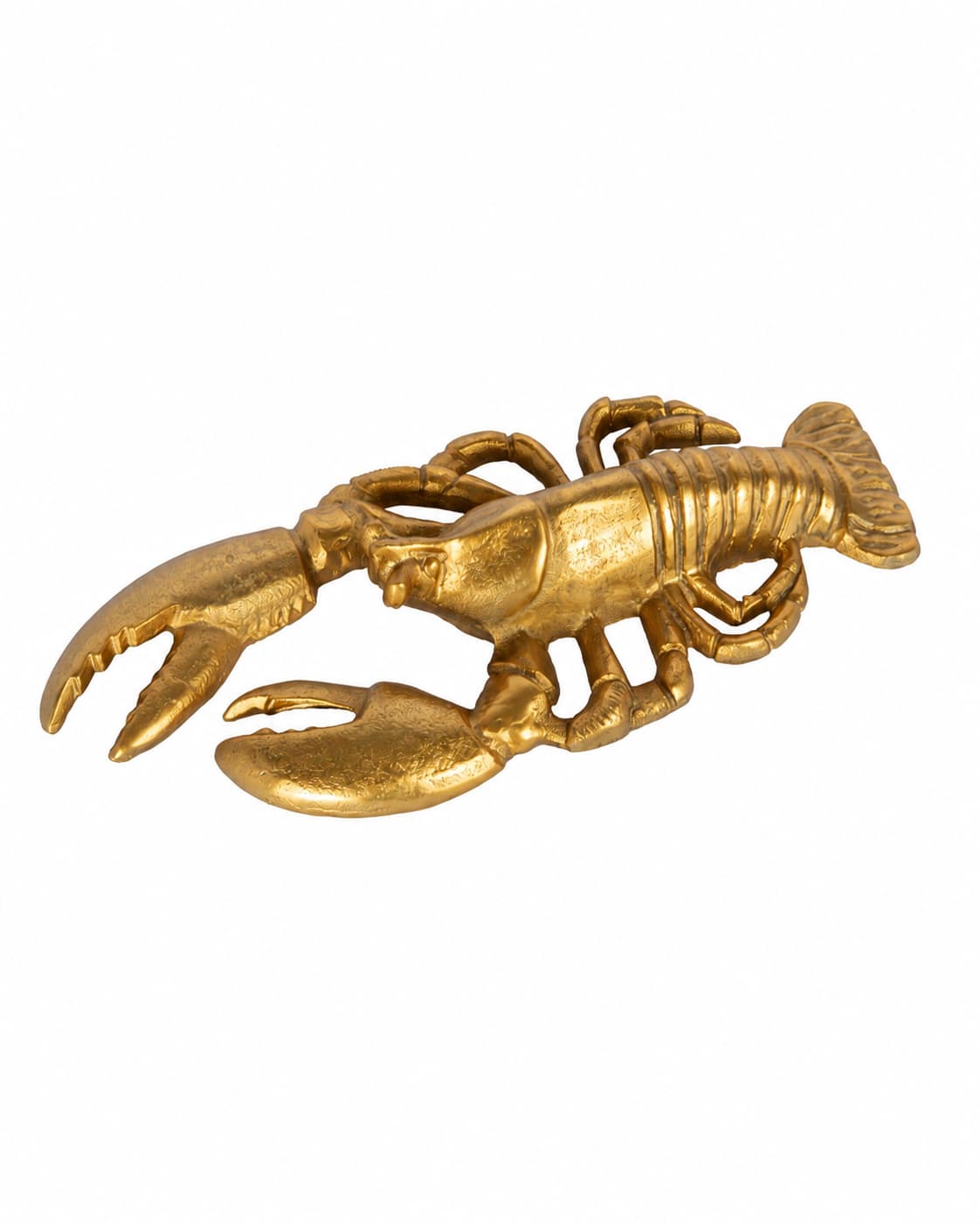 Gold Renk Istakoz Obje 32x15cm