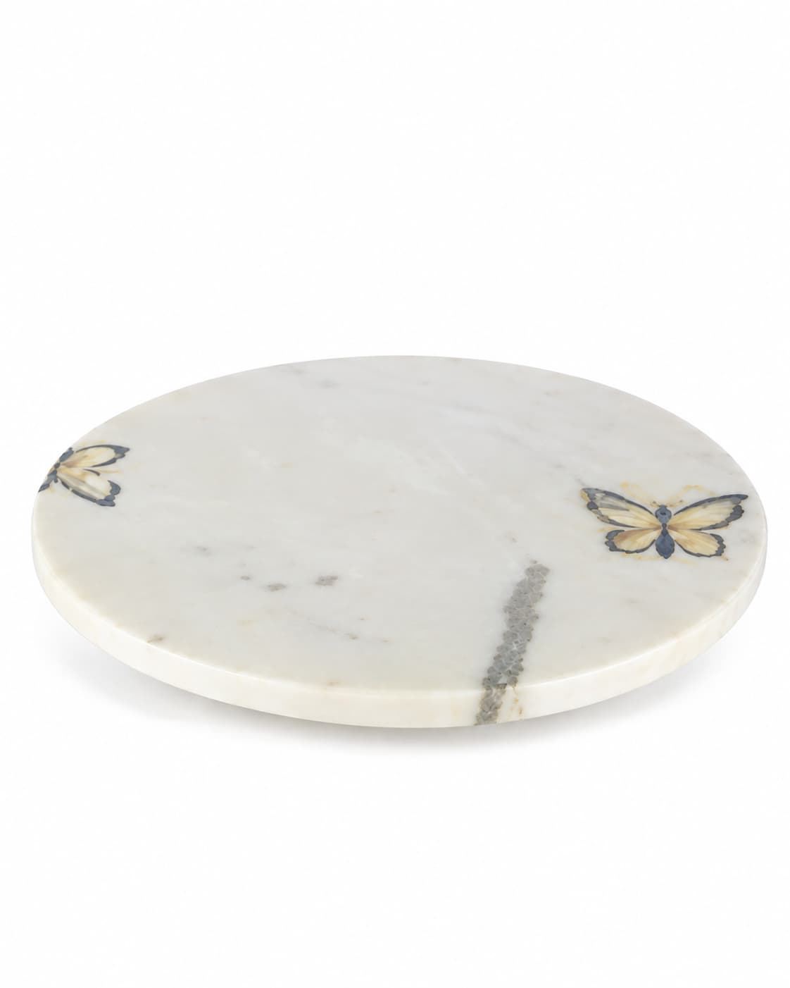 Sedef Kelebekli Mermer Sunumluk 35x5cm